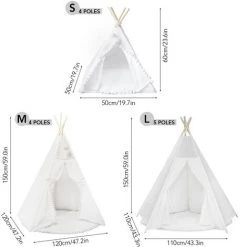 ASUPERMALL Tente Pliante Pour Enfants Boule De Laine De Dentelle Blanche -Lit enfant Soldes Boutique 27555003 5