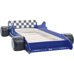 TRUE DEAL Lit Voiture De Course Pour Enfants 90 X 200 Cm Bleu -Lit enfant Soldes Boutique 28187113 3