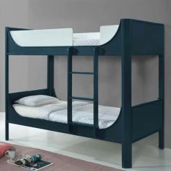 DECO IN PARIS Lit Superposé Enfant En Bois Bleu THIMEO 90 X 190 Cm - Bleu