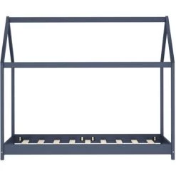 ASUPERMALL Cadre De Lit D'enfant Gris Bois De Pin Massif 80x160 Cm -Lit enfant Soldes Boutique 29104737 3