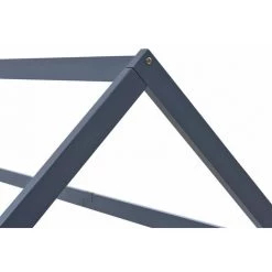 ASUPERMALL Cadre De Lit D'enfant Gris Bois De Pin Massif 80x160 Cm -Lit enfant Soldes Boutique 29104737 5