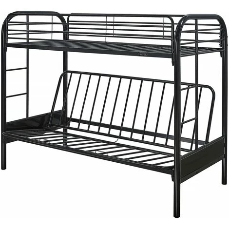 HABITAT ET JARDIN Lit Mezzanine "POLO" - 90 X 190 Cm - Noir 1 HABITAT ET JARDIN Lit Mezzanine "POLO" - 90 X 190 Cm - Noir