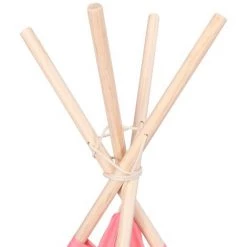 VidaXL Tente Tipi D'enfants Et Sac Peau De Pêche Rayures 120x120x150cm - Rose 9 VidaXL Tente Tipi D'enfants Et Sac Peau De Pêche Rayures 120x120x150cm - Rose -Lit enfant Soldes Boutique 31457617 5