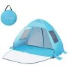 ASUPERMALL Tente De Camping En Plein Air, Tente De Divertissement Pop-Up, Tente Instantanee Automatique, Bleu Ciel Et Bleu