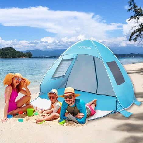 ASUPERMALL Tente De Camping En Plein Air, Tente De Divertissement Pop-Up, Tente Instantanee Automatique, Bleu Ciel Et Bleu 2 ASUPERMALL Tente De Camping En Plein Air, Tente De Divertissement Pop-Up, Tente Instantanee Automatique, Bleu Ciel Et Bleu – Image 2
