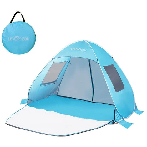 ASUPERMALL Tente De Camping En Plein Air, Tente De Divertissement Pop-Up, Tente Instantanee Automatique, Bleu Ciel Et Bleu 5 ASUPERMALL Tente De Camping En Plein Air, Tente De Divertissement Pop-Up, Tente Instantanee Automatique, Bleu Ciel Et Bleu – Image 5