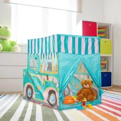Relaxdays Tente Enfants, Cabane De Jeu, Motif Voiture, Intérieur Et Extérieur, HLP 100 X 70 X 120 Cm, Dès 3 Ans, Coloré -Lit enfant Soldes Boutique 31803453 3