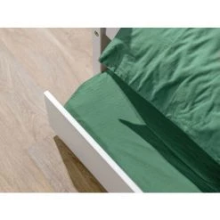 Lit Enfant BOBOCHIC - Lit Gigogne 90x200 BULLO Cm Blanc En Bois Massif - Blanc -Lit enfant Soldes Boutique 32389162 5