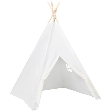 YOUTHUP Tente Tipi D'enfants Avec Sac Peau De Pêche Blanc 120x120x150cm - Blanc 3 YOUTHUP Tente Tipi D'enfants Avec Sac Peau De Pêche Blanc 120x120x150cm - Blanc – Image 3