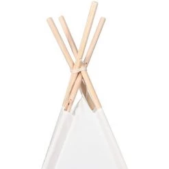 YOUTHUP Tente Tipi D'enfants Avec Sac Peau De Pêche Blanc 120x120x150cm - Blanc 9 YOUTHUP Tente Tipi D'enfants Avec Sac Peau De Pêche Blanc 120x120x150cm - Blanc -Lit enfant Soldes Boutique 33315705 5