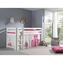 Paris Prix - Tente Textile Pour Lit "pino Princesse" Rose 6 Paris Prix - Tente Textile Pour Lit "pino Princesse" Rose -Lit enfant Soldes Boutique 33653919 3