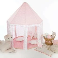 ATMOSPHERA FOR KIDS Tente Déco Enfant "Yourte" 140cm Rose -Lit enfant Soldes Boutique 33656744 3