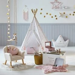 ATMOSPHERA FOR KIDS Tipi Déco Enfant à 5 Pieds "Pompons" 160cm Blanc -Lit enfant Soldes Boutique 33659330 5