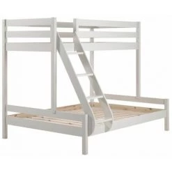 Paris Prix - Lit Superposé Triple "pino" 140x200cm Blanc -Lit enfant Soldes Boutique 33659554 3