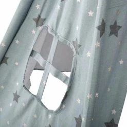 ATMOSPHERA FOR KIDS Tipi Déco Enfant à 5 Pieds "Pompons" 160cm Bleu -Lit enfant Soldes Boutique 33659735 3