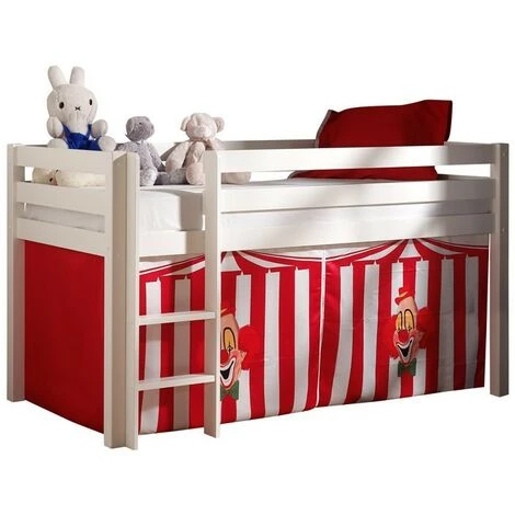 Paris Prix - Tente Textile Pour Lit "pino Cirque" Rouge 1 Paris Prix - Tente Textile Pour Lit "pino Cirque" Rouge