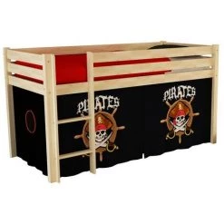 Paris Prix - Tente Textile Pour Lit "pino Pirates Ii" Noir