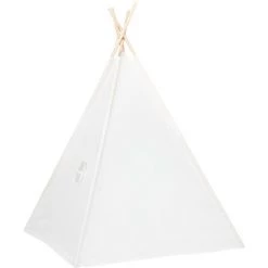 ASUPERMALL Tente Tipi D'enfants Avec Sac Peau De Peche Blanc 120x120x150cm 8 ASUPERMALL Tente Tipi D'enfants Avec Sac Peau De Peche Blanc 120x120x150cm -Lit enfant Soldes Boutique 33856292 4