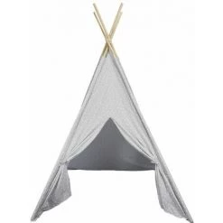 Paris Prix - Tipi Enfant Déco "rêves" 160cm Gris