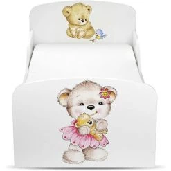 LEOMARK Moderne Lit D'Enfant Toddler 140/70 Motif: Nounours