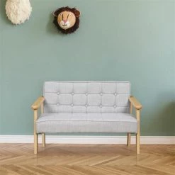 Paris Prix - Canapé Enfant Déco "timéo" 70cm Taupe -Lit enfant Soldes Boutique 35549657 4