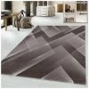 ALLOTAPIS Tapis Design Graphique à Courtes Mèches Choucas Marron 200x290 - Marron