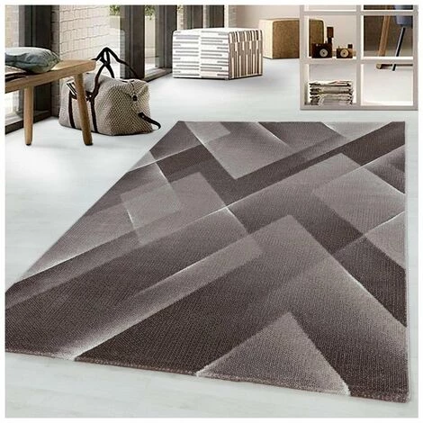 ALLOTAPIS Tapis Design Graphique à Courtes Mèches Choucas Marron 200x290 - Marron 1 ALLOTAPIS Tapis Design Graphique à Courtes Mèches Choucas Marron 200x290 - Marron