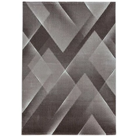 ALLOTAPIS Tapis Design Graphique à Courtes Mèches Choucas Marron 200x290 - Marron 2 ALLOTAPIS Tapis Design Graphique à Courtes Mèches Choucas Marron 200x290 - Marron – Image 2