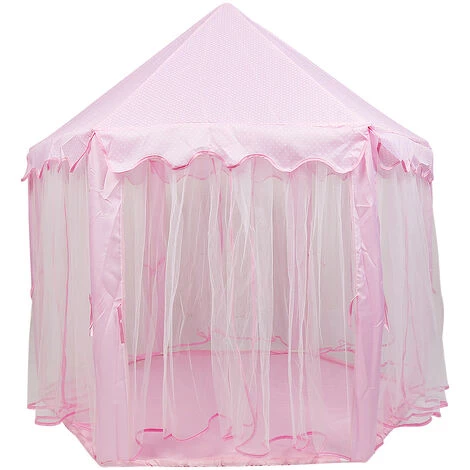 YONGQING Tente Pliable Portative De Jeu Pour Enfants Princesse Pop Up Chateau Filles Jouet Tente (Rose) Pour Maison Plage, Etc - Rose 3 YONGQING Tente Pliable Portative De Jeu Pour Enfants Princesse Pop Up Chateau Filles Jouet Tente (Rose) Pour Maison Plage, Etc - Rose – Image 3