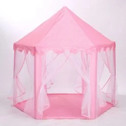 YONGQING Tente Pliable Portative De Jeu Pour Enfants Princesse Pop Up Chateau Filles Jouet Tente (Rose) Pour Maison Plage, Etc - Rose 9 YONGQING Tente Pliable Portative De Jeu Pour Enfants Princesse Pop Up Chateau Filles Jouet Tente (Rose) Pour Maison Plage, Etc - Rose -Lit enfant Soldes Boutique 37401621 5