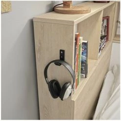 Lit Avec Multi-Rangements Erwan 90x200 - Fabrication Française - CaliCosy - Châtaigner -Lit enfant Soldes Boutique 38927243 4