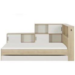 Lit Avec Multi-Rangements Erwan 90x200 - Fabrication Française - CaliCosy - Châtaigner -Lit enfant Soldes Boutique 38927243 5