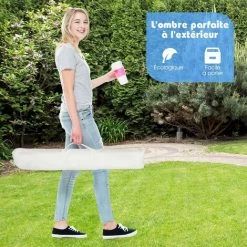 GOPLUS Tipi/Tente Indienne,Tipi Enfant Avec Tapis Rembourré,Grande Maison De Jeu Pliable Solides Intérieure Et Extérieure,Toile En Coton Tente De Jeu Avec Fenêtre Pour Enfants, 120x120x160CM -Lit enfant Soldes Boutique 39626827 5