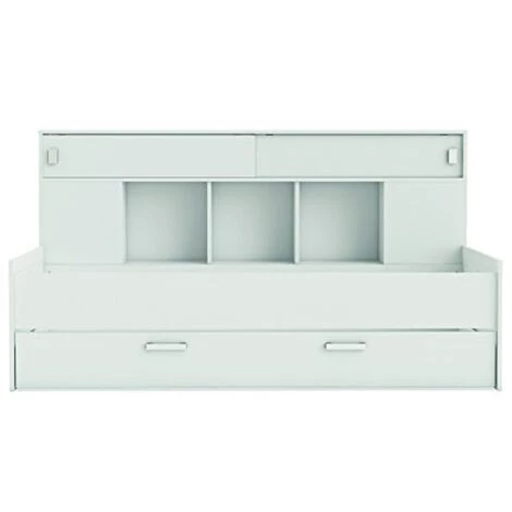 Lit Enfant Avec Environnement Coloris Blanc Mat - 204 X 109 X 122,5 Cm -PEGANE- 3 Lit Enfant Avec Environnement Coloris Blanc Mat - 204 X 109 X 122,5 Cm -PEGANE- – Image 3