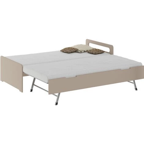 AKITEN RETAIL Lit Gigogne Louna Lin 90x190 Cm - Lin 1 AKITEN RETAIL Lit Gigogne Louna Lin 90x190 Cm - Lin