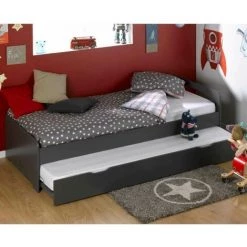 AKITEN RETAIL Lit Gigogne Louna Lin 90x190 Cm - Lin 6 AKITEN RETAIL Lit Gigogne Louna Lin 90x190 Cm - Lin -Lit enfant Soldes Boutique 40005525 3