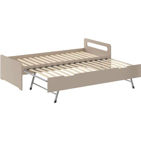 AKITEN RETAIL Lit Gigogne Louna Lin 90x190 Cm - Lin 4 AKITEN RETAIL Lit Gigogne Louna Lin 90x190 Cm - Lin – Image 4