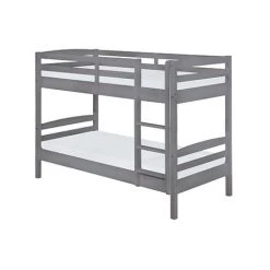 M-S Lits Superposés 90x200 Cm En Pin Massif Gris