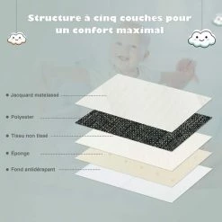 GOPLUS Matelas En Mousse Pour Enfant, Anti-Acariens/Anti Moisissures/Anti Etouffement, Avec Housse Extérieure Amovible Et Lavable, Sac De Transport, Respirant Pour Confort Et Soutien 120 X 60 X 5 CM 8 GOPLUS Matelas En Mousse Pour Enfant, Anti-Acariens/Anti Moisissures/Anti Etouffement, Avec Housse Extérieure Amovible Et Lavable, Sac De Transport, Respirant Pour Confort Et Soutien 120 X 60 X 5 CM -Lit enfant Soldes Boutique 40243144 4
