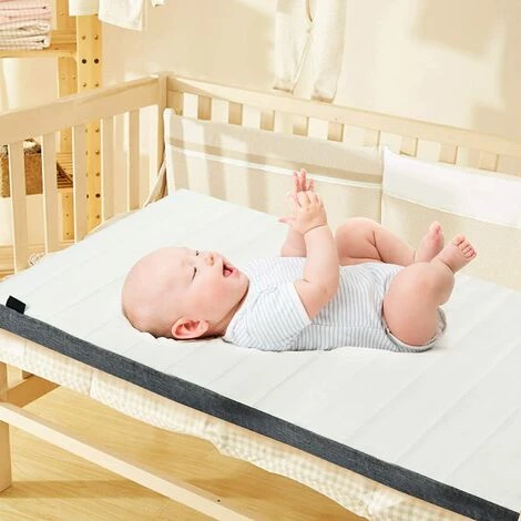 GOPLUS Matelas En Mousse Pour Enfant, Anti-Acariens/Anti Moisissures/Anti Etouffement, Avec Housse Extérieure Amovible Et Lavable, Sac De Transport, Respirant Pour Confort Et Soutien 120 X 60 X 5 CM 5 GOPLUS Matelas En Mousse Pour Enfant, Anti-Acariens/Anti Moisissures/Anti Etouffement, Avec Housse Extérieure Amovible Et Lavable, Sac De Transport, Respirant Pour Confort Et Soutien 120 X 60 X 5 CM – Image 5
