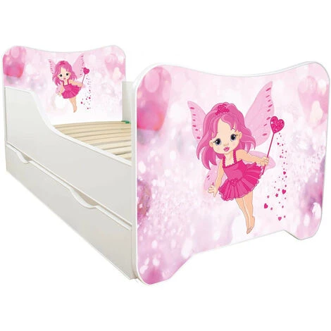 LES TENDANCES Lit Enfant à Tiroir Et Matelas 70x140 Cm Petite Fée 2 LES TENDANCES Lit Enfant à Tiroir Et Matelas 70x140 Cm Petite Fée – Image 2