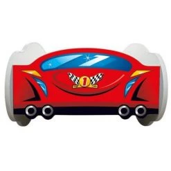 LES TENDANCES Lit Voiture Top Car Rouge 70x140 Cm - Sommier Et Matelas Inclus -Lit enfant Soldes Boutique 40647811 3