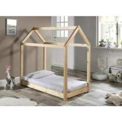 LES TENDANCES Lit Cabane 70x140 Cm Pin Massif Clair Cabana 6 LES TENDANCES Lit Cabane 70x140 Cm Pin Massif Clair Cabana -Lit enfant Soldes Boutique 40655511 3