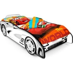 LEOMARK Moderne Lit D'Enfant Toddler SPORT CAR Noir Et Blanc 140/70 Cm -Lit enfant Soldes Boutique 42659775 3