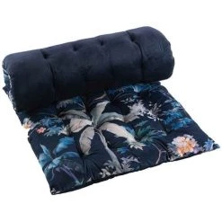 DOUCEUR D'INTÉRIEUR Matelas De Sol 60x120 Cm Velours Fabulous - Bleu -Lit enfant Soldes Boutique 42749555 3
