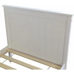 DéCOSHOP26 Lit 1 Personne Simple Avec Sommier à Lattes 90x200cm En Bois Blanc - Blante 7 DéCOSHOP26 Lit 1 Personne Simple Avec Sommier à Lattes 90x200cm En Bois Blanc - Blante -Lit enfant Soldes Boutique 4482578 3