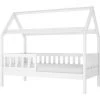 BIM FURNITURE Lit Enfant Cottage HUT 160x80 Pin Blanc Mat