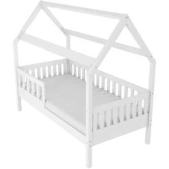 BIM FURNITURE Lit Enfant Cottage HUT 160x80 Pin Blanc Mat -Lit enfant Soldes Boutique 45805932 3