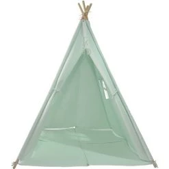 SUNNY Alba Tente Tipi Pour Enfants En Vert | Tente De Jeu Avec Tapis Pour L'intérieur / Chambre | 120x120 Cm - Vert 7 SUNNY Alba Tente Tipi Pour Enfants En Vert | Tente De Jeu Avec Tapis Pour L'intérieur / Chambre | 120x120 Cm - Vert -Lit enfant Soldes Boutique 45962889 3