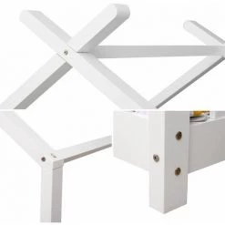 HAPPY GARDEN Lit Cabane Pour Enfant 190x90cm Blanc GASPARD -Lit enfant Soldes Boutique 47558501 4